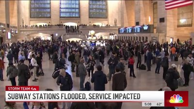 NYC subway and airport flooding leave travelers stranded
