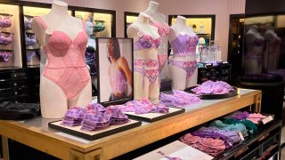Mannequins are shown at the Victoria's Secret store in New York