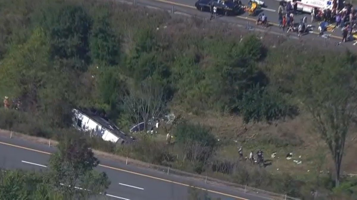 Farmingdale school bus crash NTSB investigation underway NBC New York