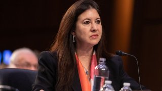 FILE - Adriana Kugler, member of the Board of Governors of the U.S. Federal Reserve, during a Senate Banking Committee nomination hearing in Washington on June 21, 2023.