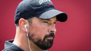 BLOOMINGTON, INDIANA – SEPTEMBER 2: Head coach Ryan Day of the Ohio State Buckeyes is seen before the game against the Indiana Hoosiers at Memorial Stadium on September 2, 2023 in Bloomington, Indiana. (Photo by Michael Hickey/Getty Images)