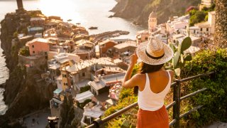 Vernazza, a village in Cinque Terre, Italy.