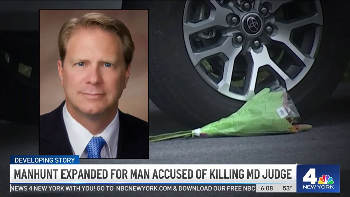 Manhunt expands for man accused of killing Maryland judge – NBC New York