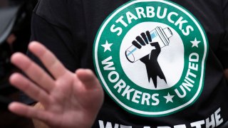 The Starbucks Workers United logo