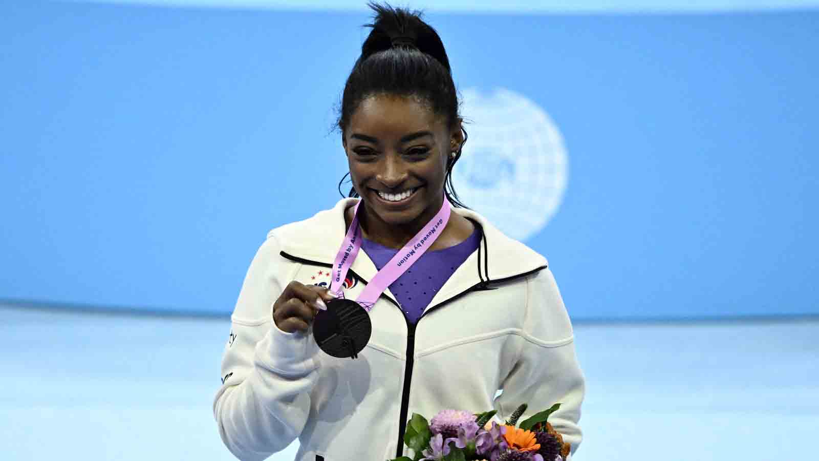 Simone Biles wins 6th world title, becomes most decorated gymnast