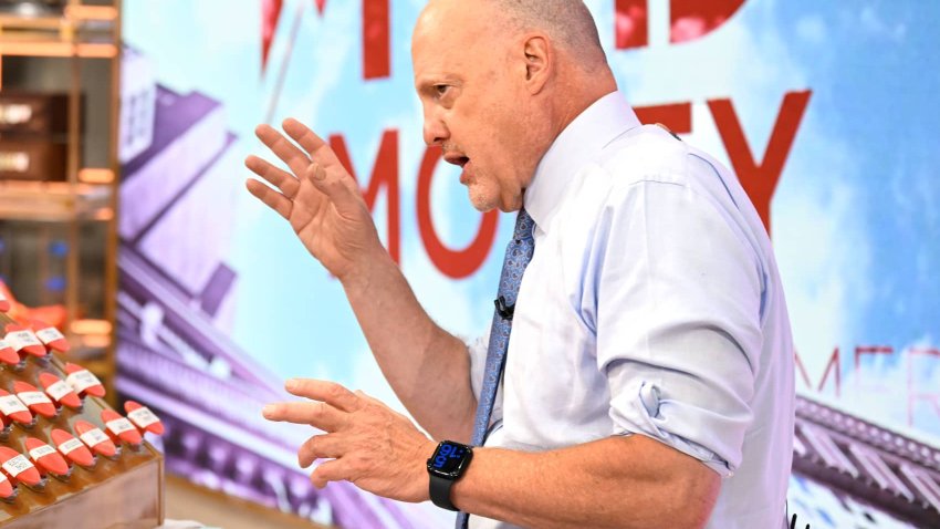 Jim Cramer on the set of Mad Money, August 18, 2022.