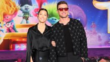 Jessica Biel
and Justin Timberlake attend the special screening of Universal Pictures' "Trolls: Band Together" at TCL Chinese Theatre on November 15, 2023 in Hollywood, California. (Photo by Leon Bennett/Getty Images)