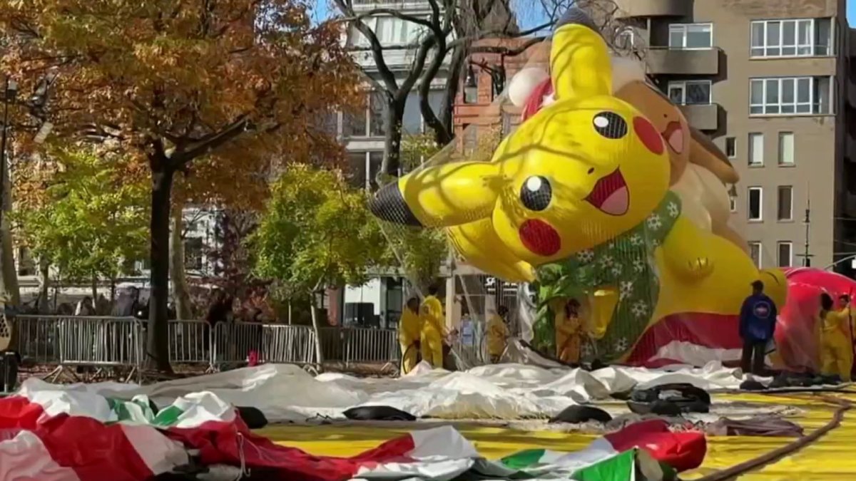 Macy’s Thanksgiving Parade Balloons Inflation NBC New York