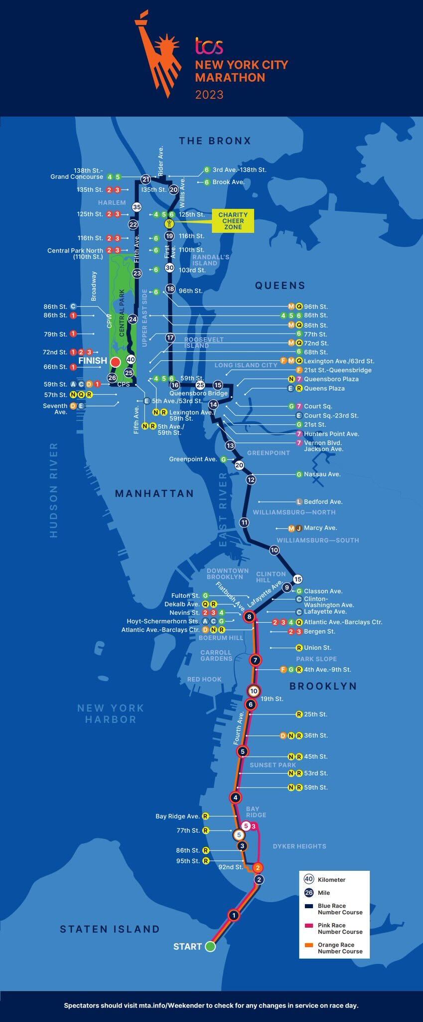 New York Marathon 2023 Road Street Closures Route Map SportsHistori   IMG 5560 