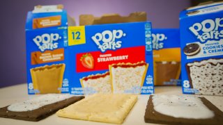 Pop-Tarts lay next to their boxes