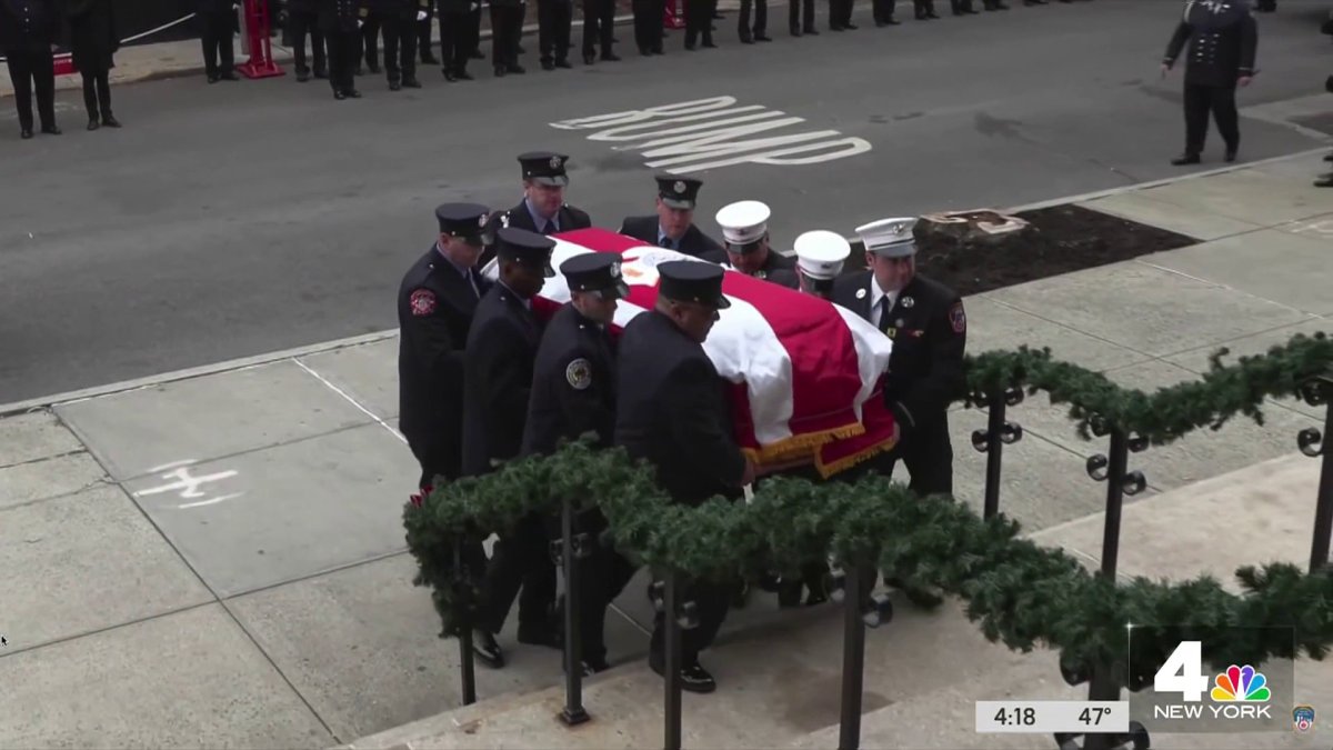 Funeral for FDNY Chaplain John Delendick, who died of 9/11-related ...