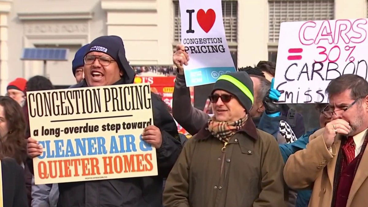 Rally in Support of Congestion Pricing – NBC New York