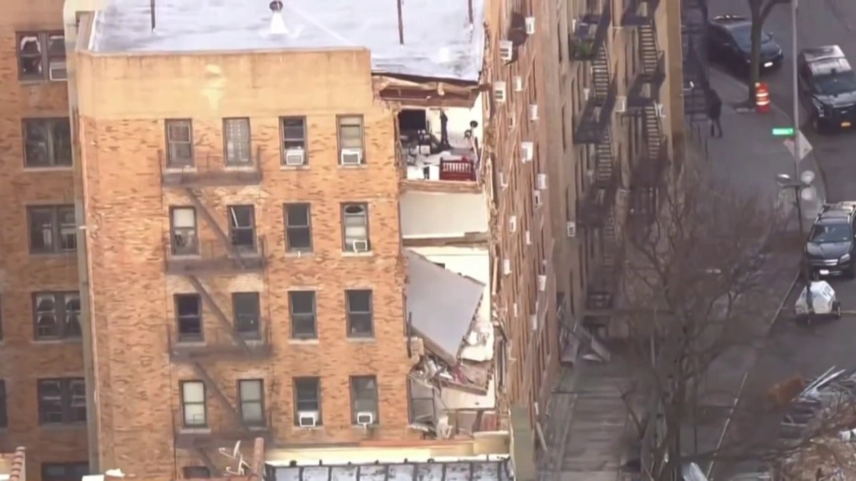 Cleaning Up After Apartment Building Collapse – NBC New York