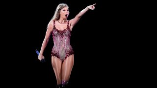 FILE – Taylor Swift performs at the Monumental stadium during her Eras Tour concert in Buenos Aires, Argentina, Thursday, Nov. 9, 2023.