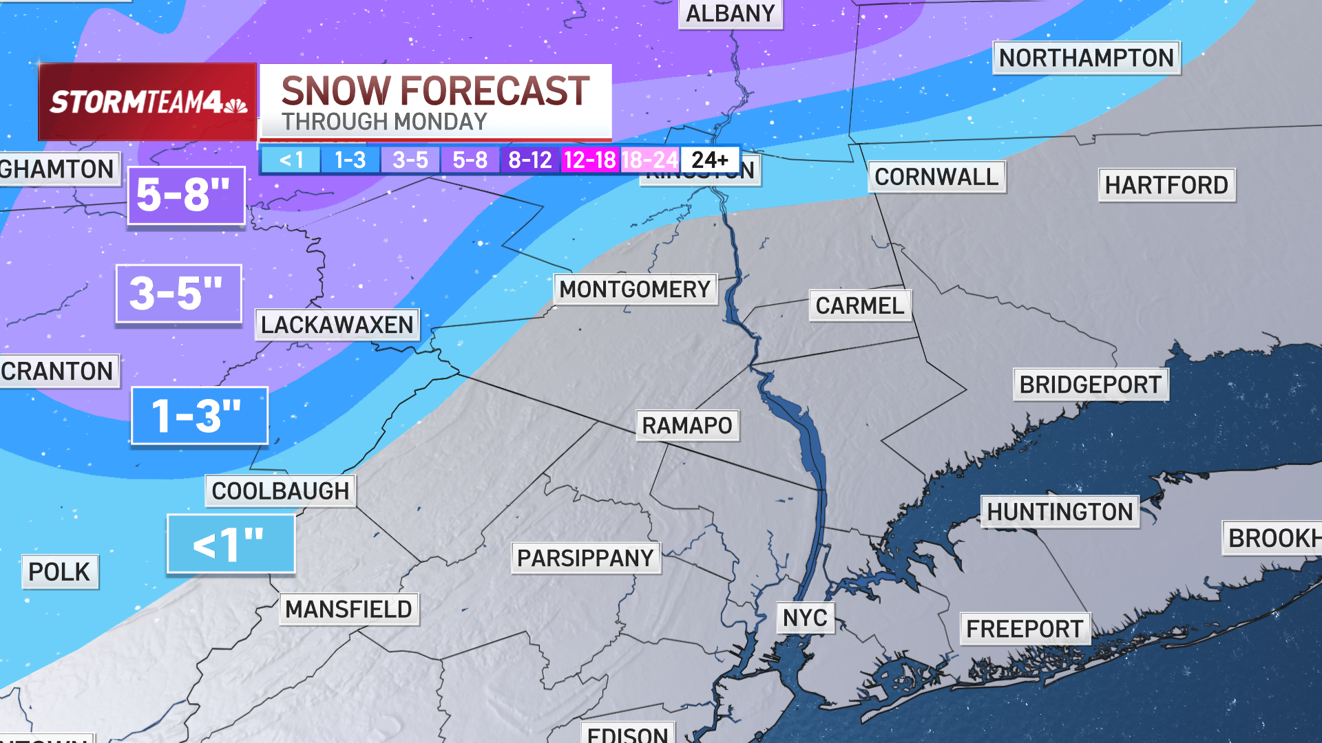 NYC area under flood watch as Sunday storm brings powerful rain, winds ...