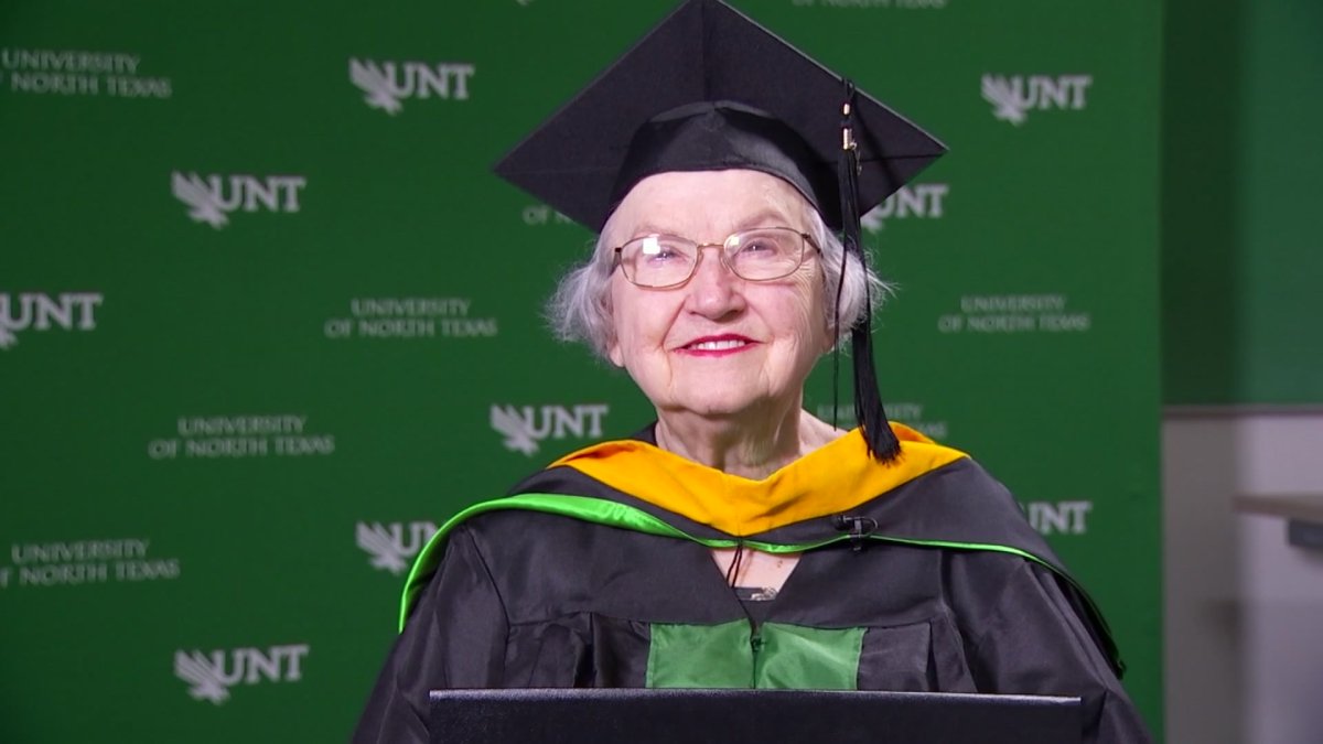 90yearold woman graduates from UNT with master’s degree NBC New York
