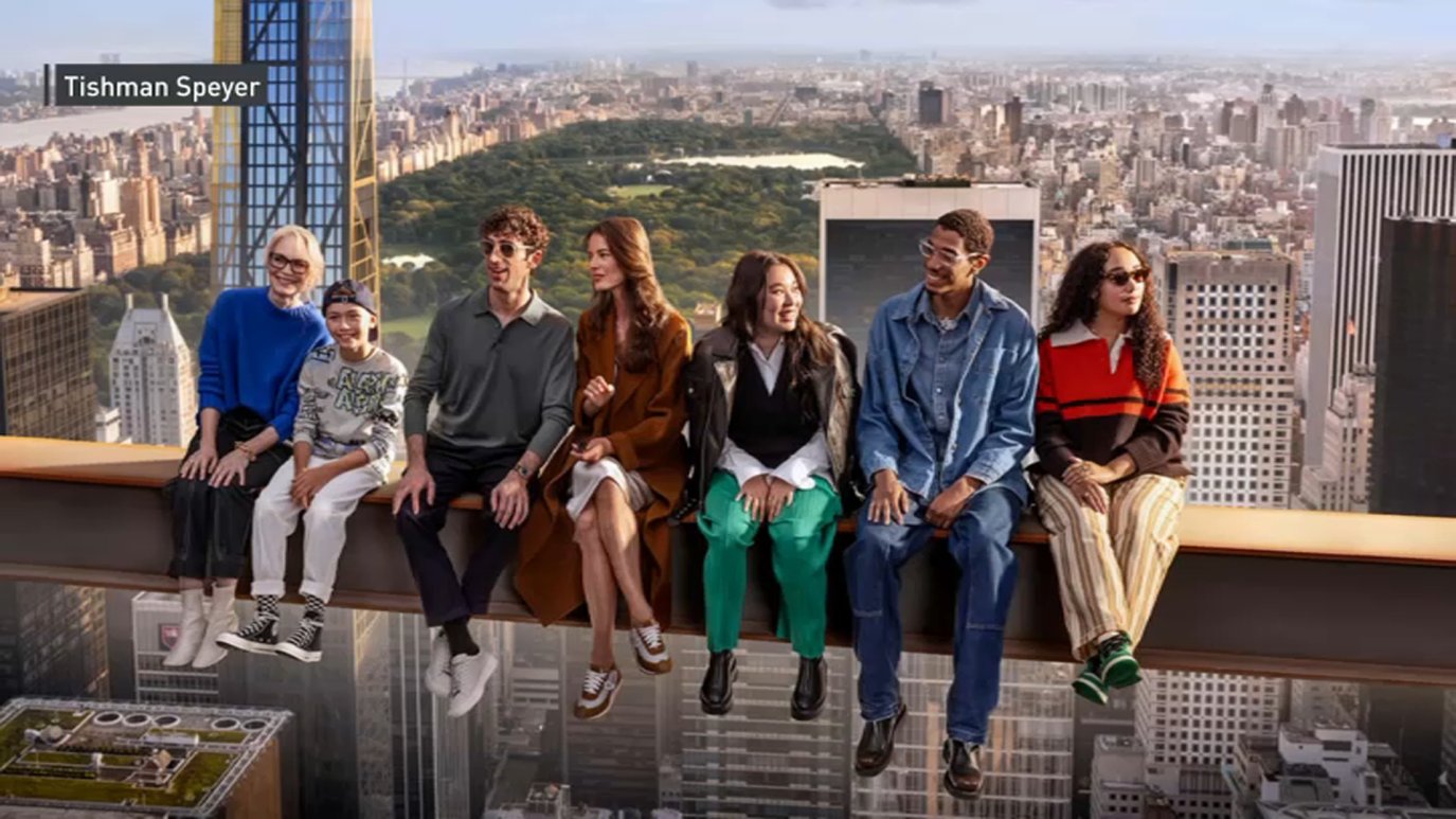 ‘The Beam’ at Rockefeller Center’s Top of the Rock allows visitors to ...