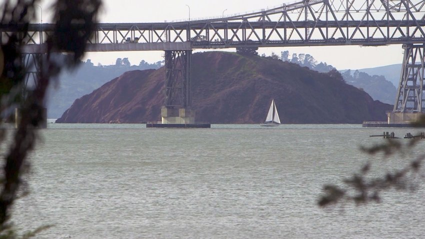 The nearly six acre Red Rock Island is the only private island in the San Francisco Bay Area – and is up for sale for $25 million. (Dec. 25, 2023)