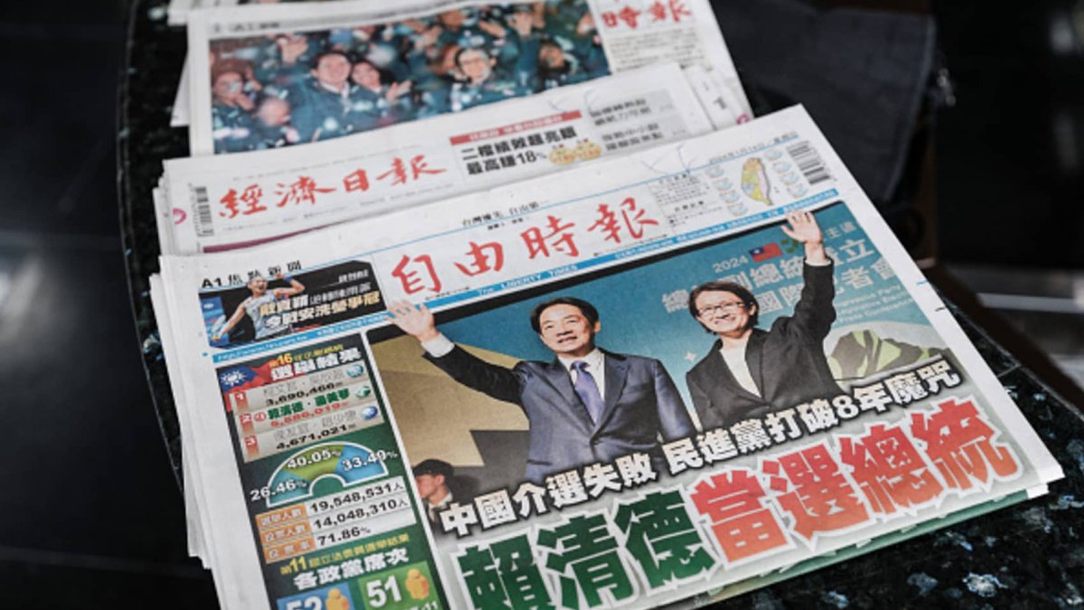 Taiwan stocks rise after elections, China stocks fall with GDP data in focus this week - Vimarsana News