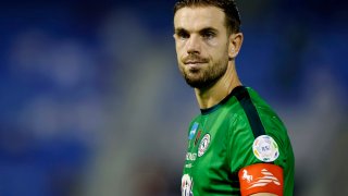 AD DAMMAM, SAUDI ARABIA – SEPTEMBER 02: Jordan Henderson of Al-Ettifaq looks on during the Saudi Pro League match between Al-Ettifaq and  Damak at Prince Mohamed bin Fahd Stadium on September 02, 2023 in Ad Dammam, Saudi Arabia. (Photo by Francois Nel/Getty Images)