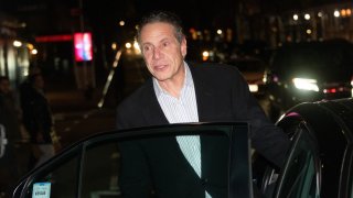 Andrew Cuomo leaves Il Postino restaurant in Manhattan, New York City on Monday, December 19, 2022.