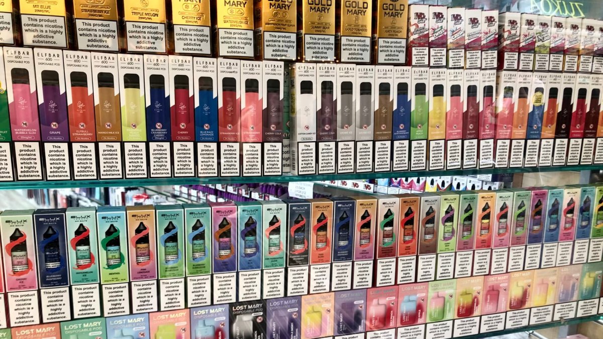Disposable vapes to be banned in UK after stark warnings of risks to young  people – NBC New York
