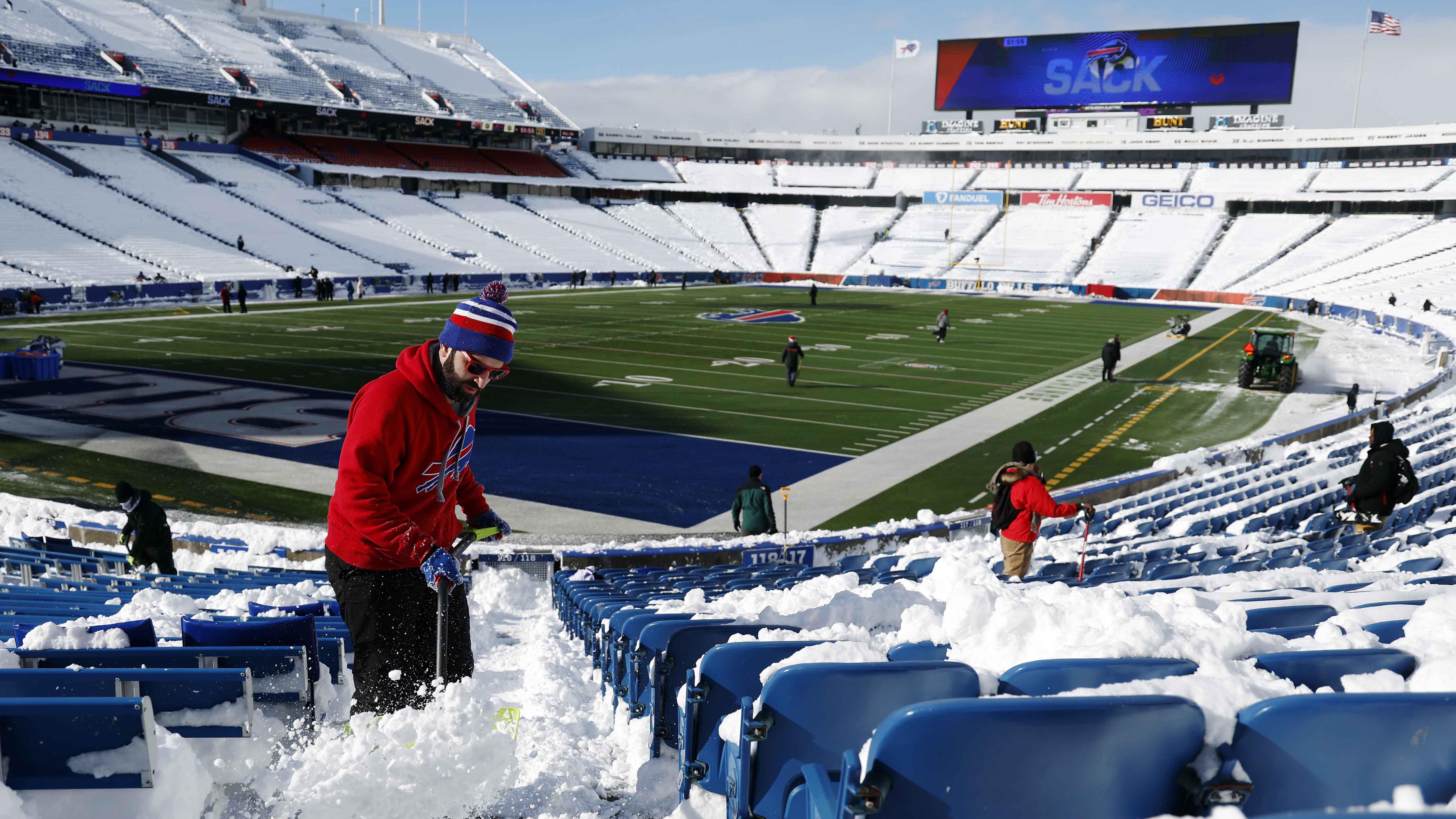 Sun Is Out And Crews Are Shoveling Stadium For Bills-Steelers – NBC New ...