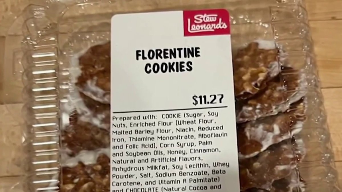 Cookies sold at Stew Leonard’s stores in CT recalled after peanut