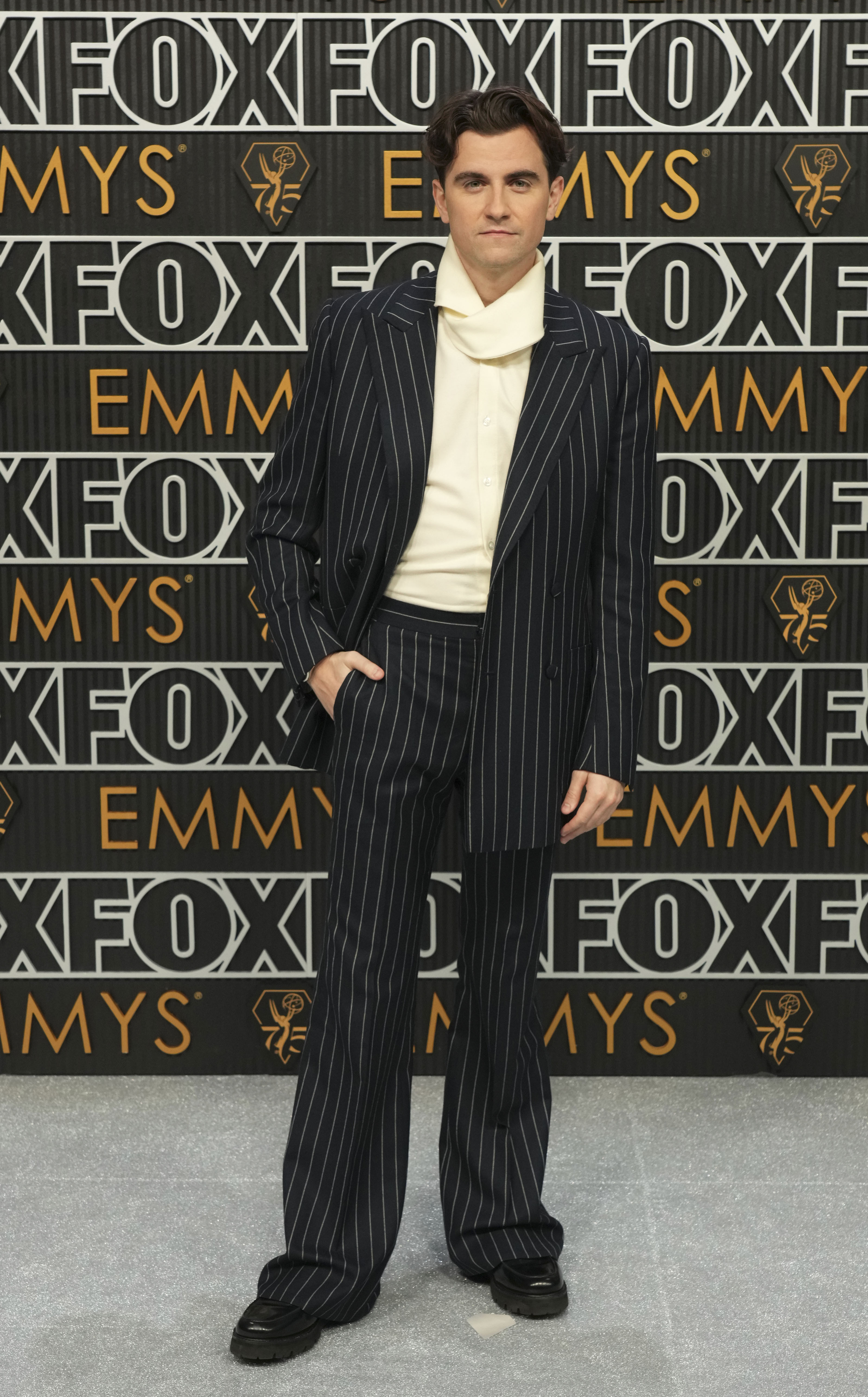 Billy Harris poses for a Red Carpet portrait at the 75th Emmy Awards on Monday, Jan. 15, 2024 at the Peacock Theater in Los Angeles. (Photo by Jordan Strauss/Invision for the Television Academy/AP Images)