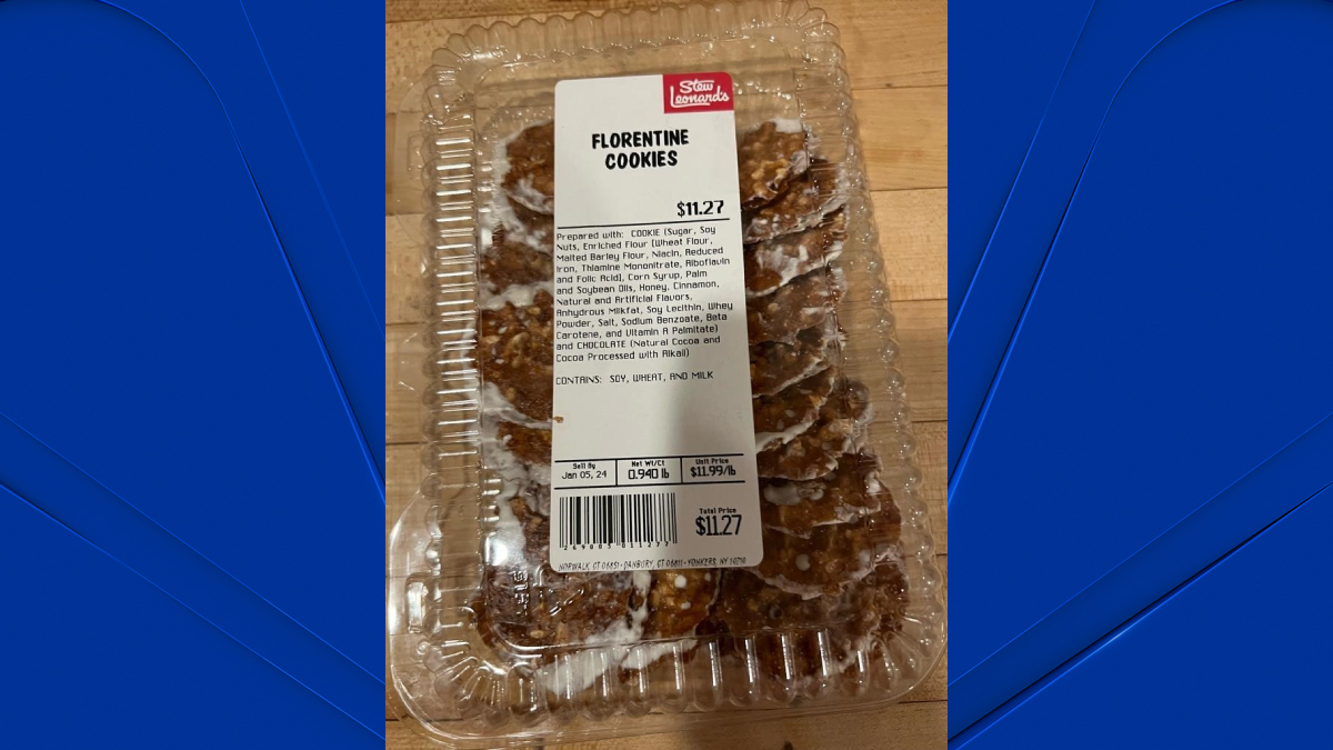 NY resident dies after eating mislabeled Stew Leonard's cookies in CT: state officials