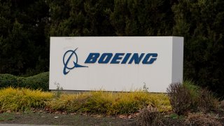 The Boeing Manufacturing Facility As Shares Slide