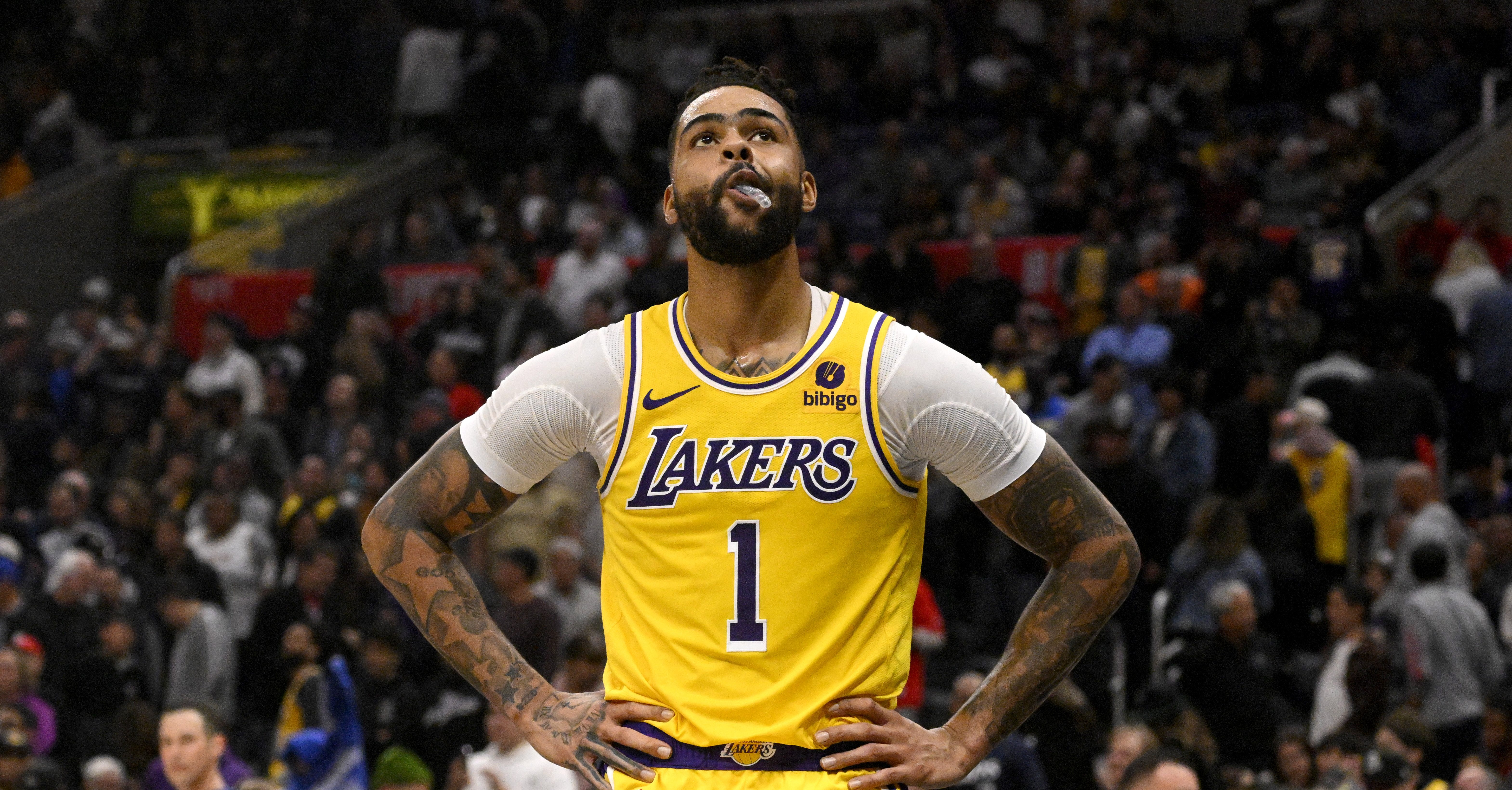 NBA - Bibigo nouveau sponsor maillot des Los Angeles Lakers