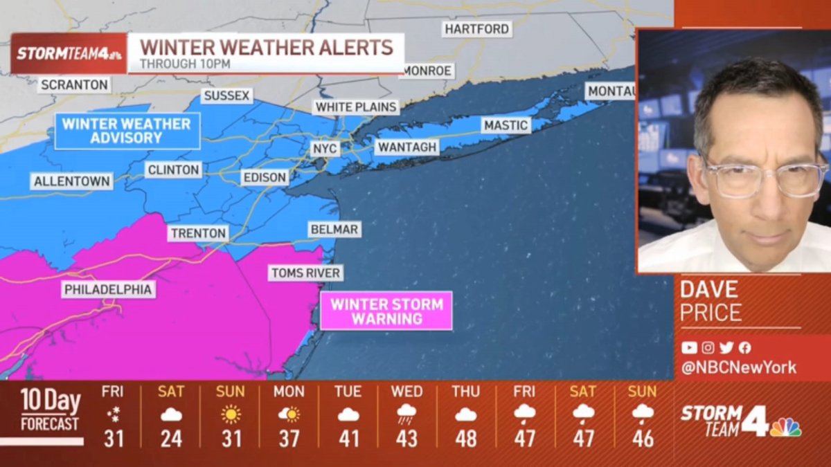 Latest Forecast From Storm Team 4 – NBC New York
