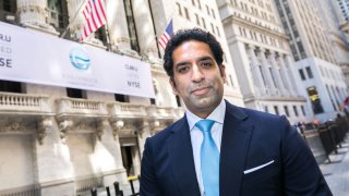 Omeed Malik, CEO, Colombier Acquisition Corp at the New York Stock Exchange, June 17, 2021.