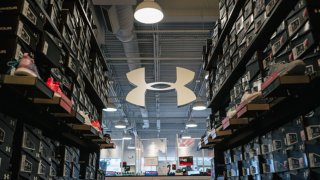 The interior of an Under Armour store is seen on November 03, 2021 in Houston, Texas.