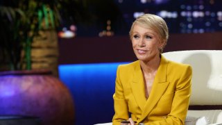 Barbara Corcoran listens to pitches on the 13th season of ABC’s “Shark Tank.”