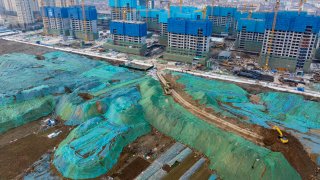 Pictured here is a real estate project under construction in Huai’an, China, on Jan. 21, 2024.