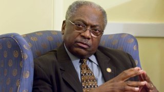 House Democratic Caucus Chairman James E. Clyburn, D-S.C., during an interview in his hideaway in the U.S. Capitol. 