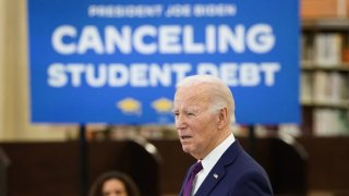 U.S. President Joe Biden delivers remarks at an event at Culver City Julian Dixon Library, in Culver City, California, U.S. February 21, 2024. 