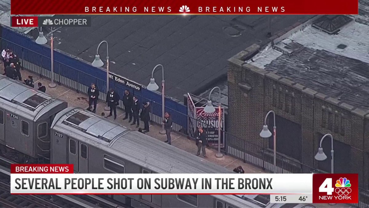 Several people shot on subway in the Bronx: Police sources – NBC New York
