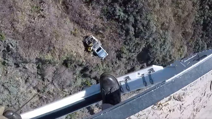 Driver rescued after plunging down Big Sur cliff, spending 2 nights stranded – NBC New York - Vimarsana News