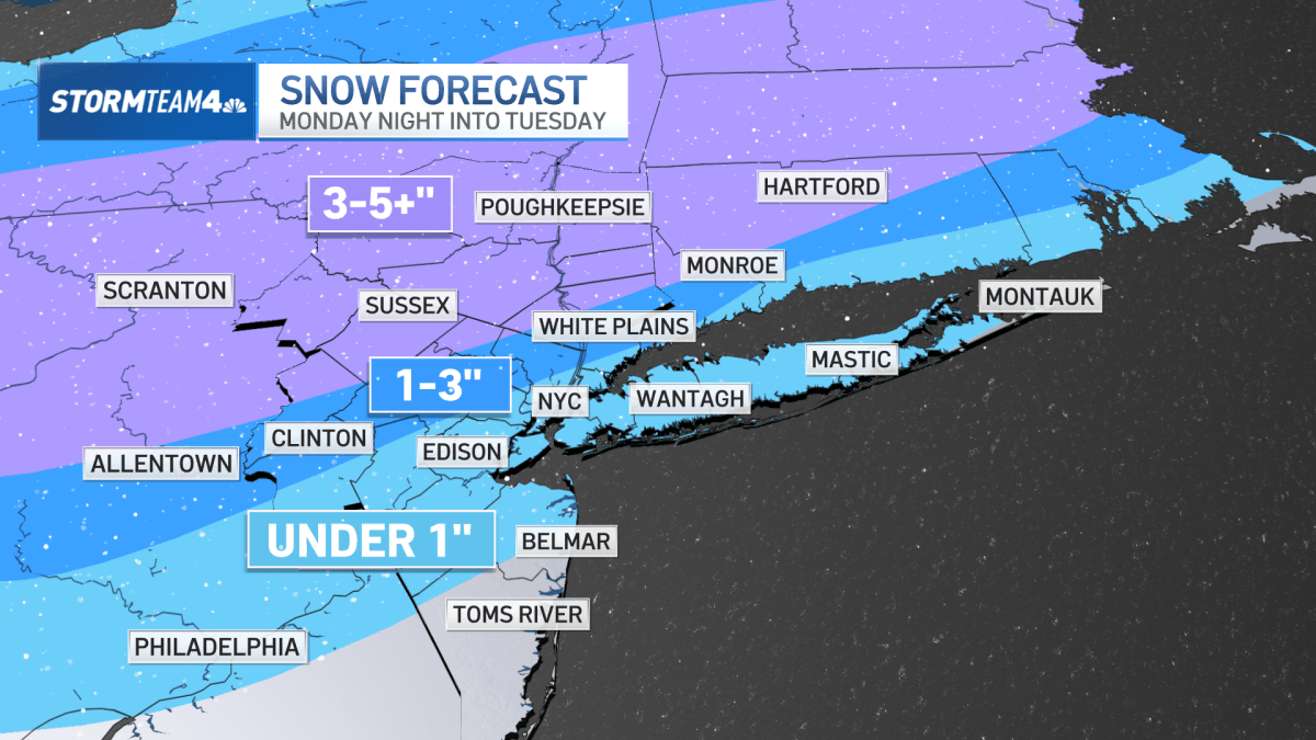 下周初纽约地区有可能出现积雪