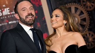 Ben Affleck and Jennifer Lopez attend the Los Angeles Premiere Of Amazon MGM Studios "This Is Me...Now: A Love Story"