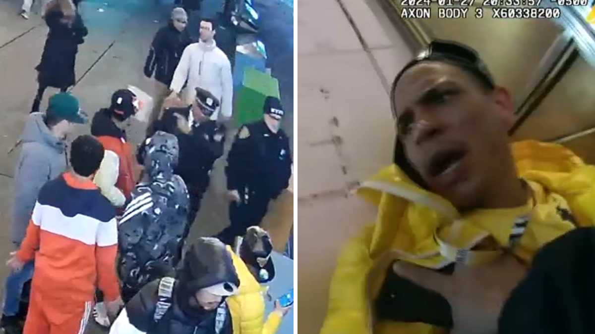 New bodycam footage of Times Square brawl with NYPD officers