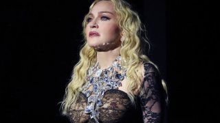 Madonna performs during The Celebration Tour at The O2 Arena on Oct. 15, 2023, in London.