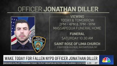 Wake today for fallen NYPD officer Jonathan Diller