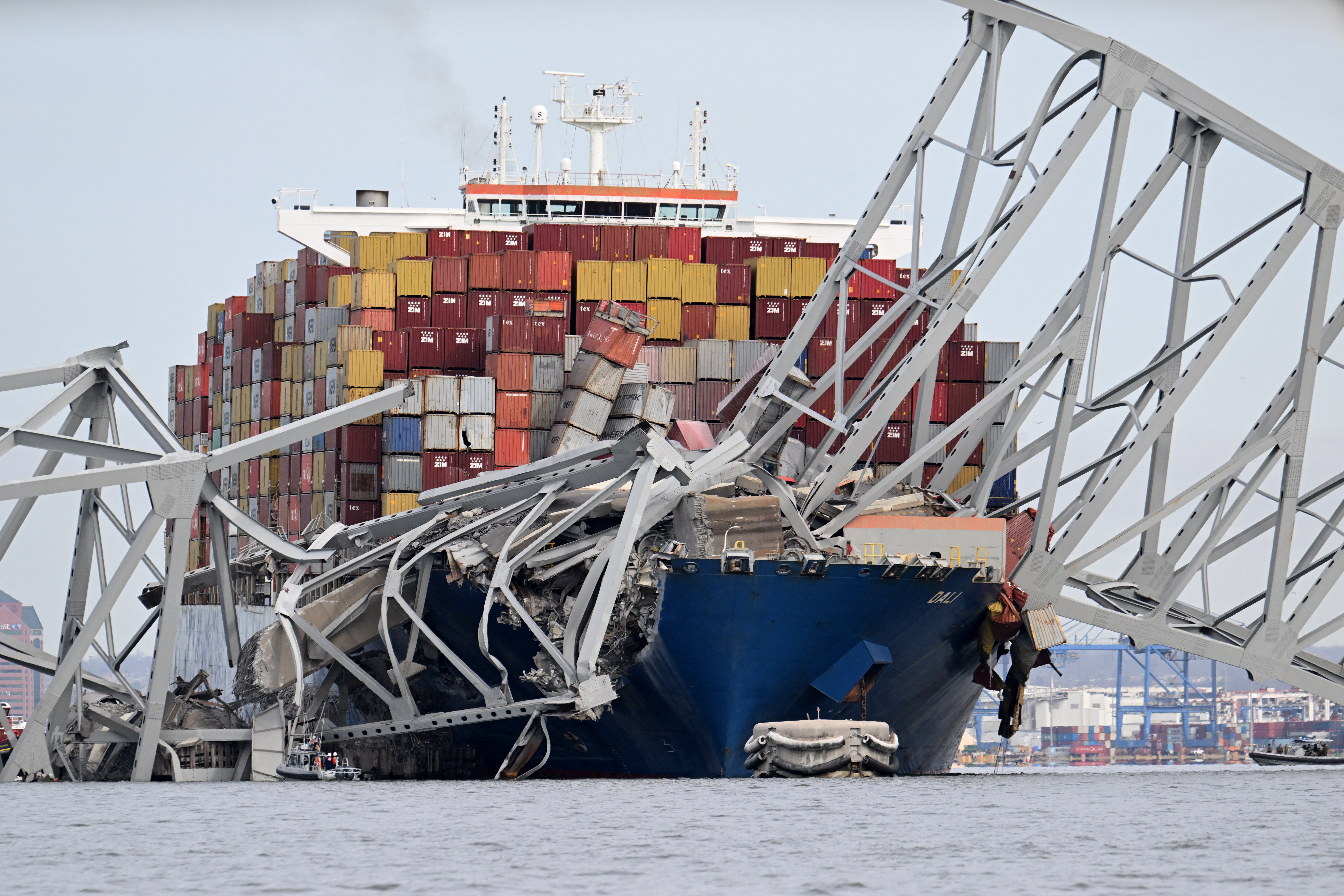 In Photos: Francis Scott Key Bridge collapses after being struck by container ship