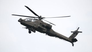 AH-64 Apache helicopter.