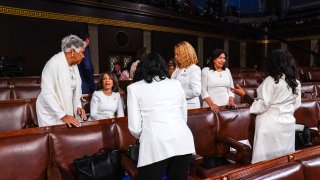 Democratic Representatives dress in white