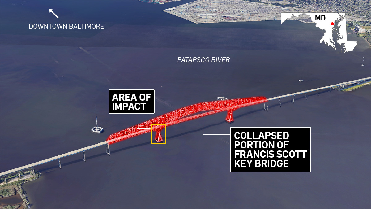 Where Is The Francis Scott Key Bridge NBC New York   Key Bridge Colllapse V1 